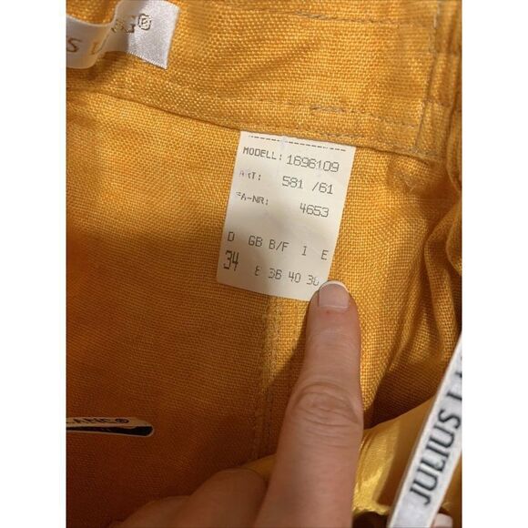 Julius lang vintage mustard yellow tank top bermuda shorts set IT 40 small - Picture 6 of 8